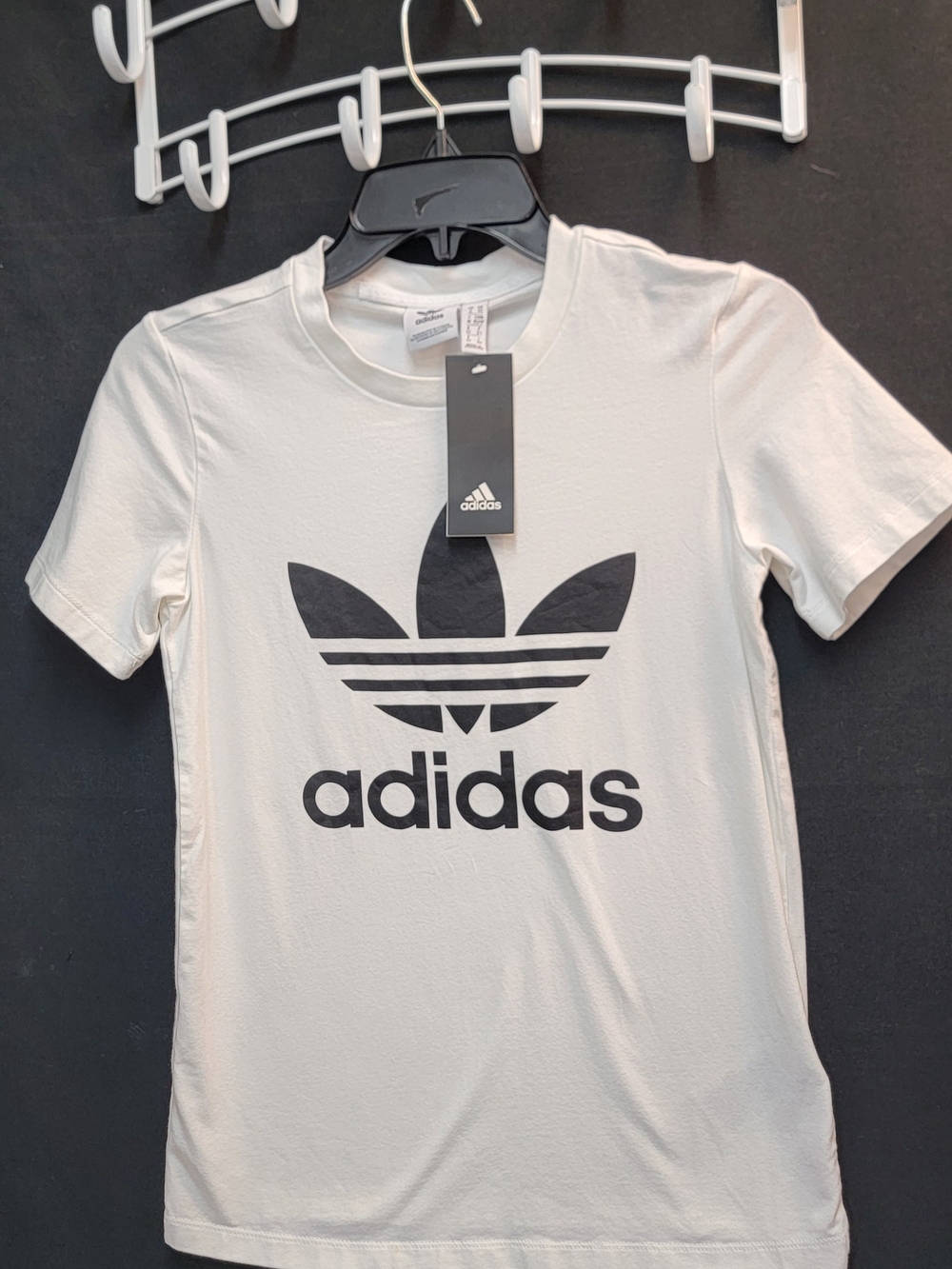 adidas Kids' White Logo Tee